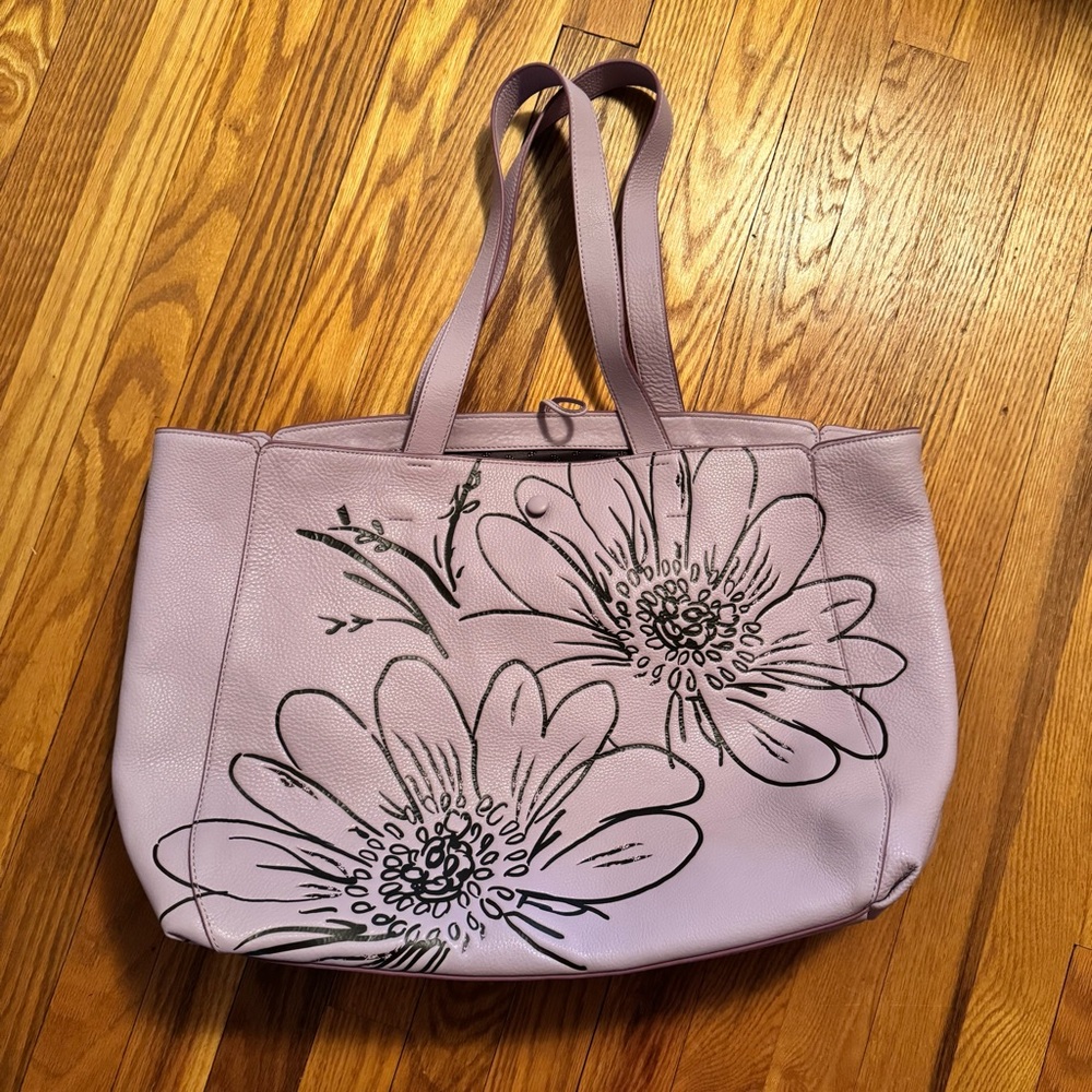 Vera Bradley Hathaway Lavender Floral Tote
